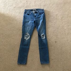 Levi 721 distressed high rise skinny